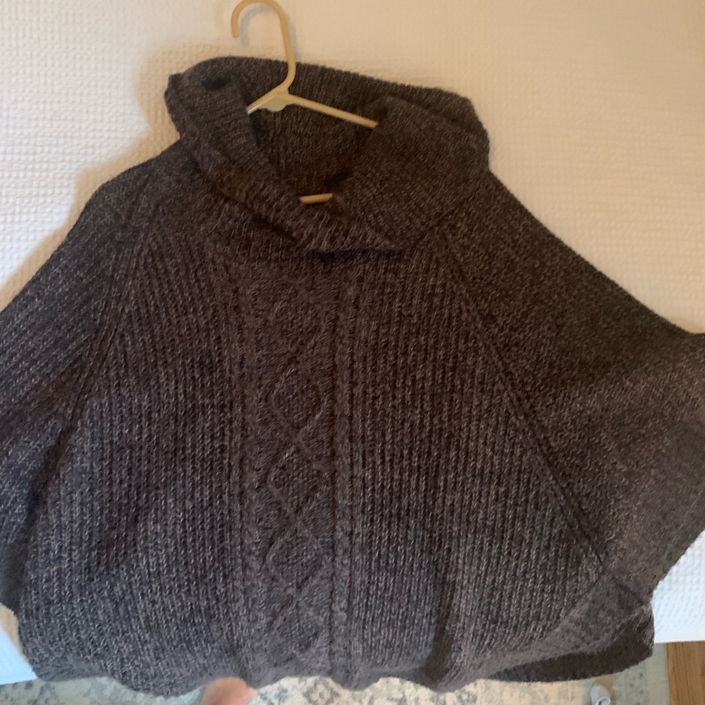 Karen Scott poncho sweater